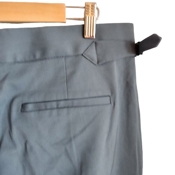 Everlane Pants 14 Women's Teal Blue Green Wide Leg Wool Blend - Picture 10 of 11